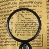 Leather case mini 60mm magnifying glass, folding magnifying glass, pocket magnifying glass, wholesale for one yuan Item Picture